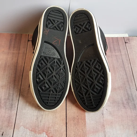 Leather Black Converse Junior Sneakers - Picture 14 of 16